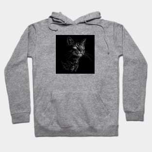 Cat draw with scribble art style Hoodie